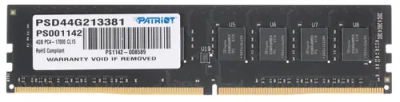 Patriot Signature 4GB Модуль памяти PSD44G213381 427790
