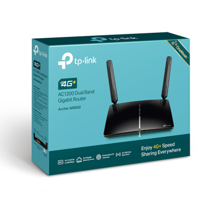 TP-Link ARCHER MR600 AC1200 Двухдиапазонный гигабитный 4G+ Cat6 Wi‑Fi роутер 3