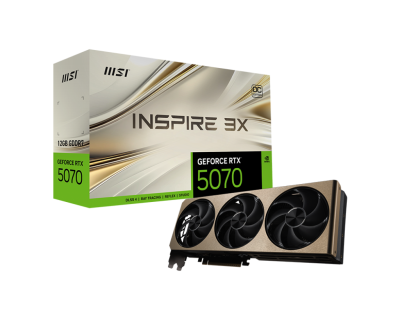 MSI GEFORCE RTX 5070 12G INSPIRE 3X OC Видеокарта 4
