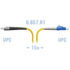 SNR SNR-PC-LC/UPC-FC/UPC-A-15m Патчкорд оптический
