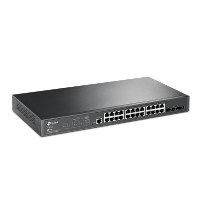 TP-Link TL-SG3428 JetStream 24‑портовый гигабитный управляемый коммутатор уровня 2+ с 4 SFP‑слотами 1