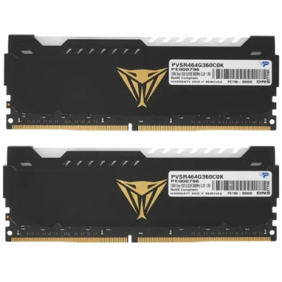Patriot Viper Steel RGB 64 ГБ Оперативная память PVSR464G360C0K 3