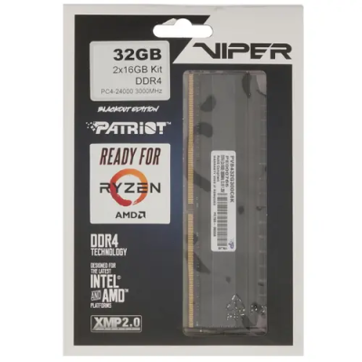 Patriot Viper 4 Blackout 32GB Модуль памяти PVB432G300C6K 2