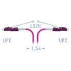 SNR SNR-PC-LC/UPC-MM4-DPX-HD-1.5m (2,0) Патчкорд оптический