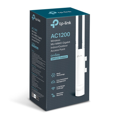 TP-Link EAP225-OUTDOOR AC1200 Wave 2 Внутренняя/наружная гигабитная точка доступа MU-MIMO 3