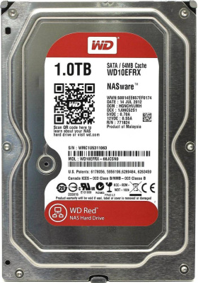 Western Digital WD10EFRX Жесткий диск SATA 1TB 6GB/S 64MB   2