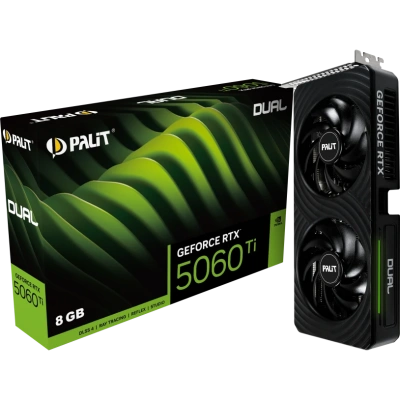 Palit RTX5060Ti DUAL NV RTX 5060TI 8Gb NE7506T019P1-GB2062D Видеокарта 8