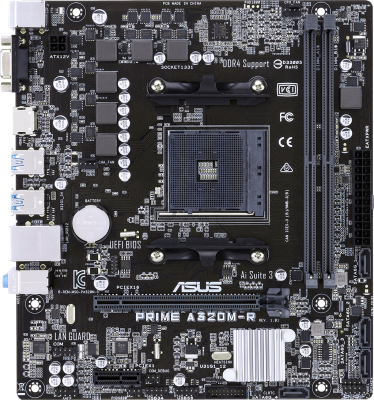 ASUS PRIME A320M-R-SI Материнская плата 90MB0XD0-M0ECY0