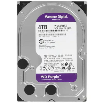 WD Purple Surveillance WD43PURZ 4TB Жесткий диск