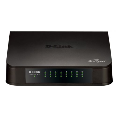 D-Link DES-1016A/E2A Неуправляемый коммутатор 1