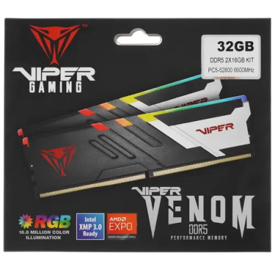 Patriot Viper Venom RGB 32GB Оперативная память PVVR532G660C34K 3