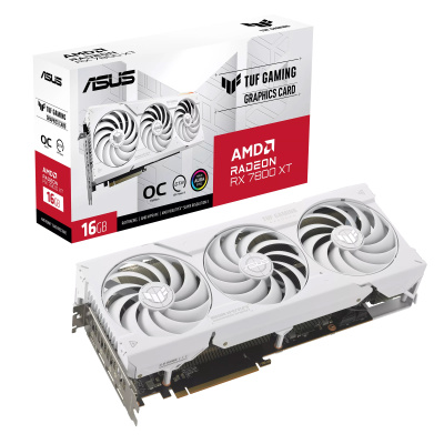 ASUS TUF Gaming Radeon™ RX 7800 XT White OC Edition 16GB TUF-RX7800XT-O16G-WHITE-GAMING Видеокарта 90YV0JP0-M0NA00