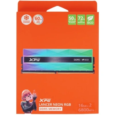 ADATA LANCER NEON RGB AX5U6800C3416G-DCLANRSG Модуль памяти 2