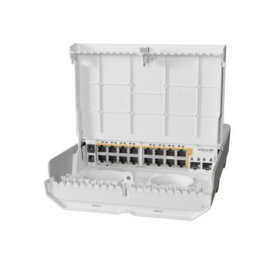 MikroTik netPower 16P (CRS318-16P-2S+OUT) PoE-коммутатор уличный 4