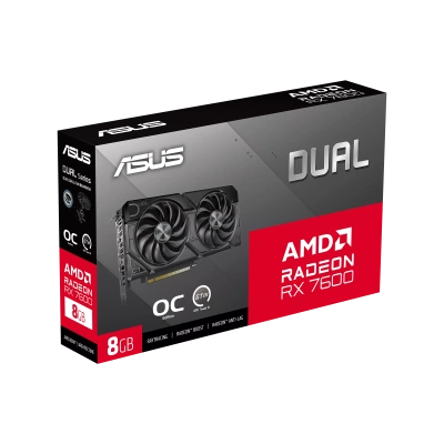 ASUS DUAL-RX7600-O8G-EVO 90YV0LD0-M0NA00 Видеокарта 12