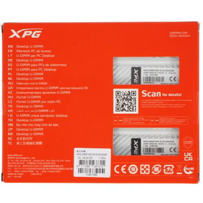 ADATA XPG GAMMIX D45 32GB Оперативная память AX4U360016G18I-DCWHD45 3