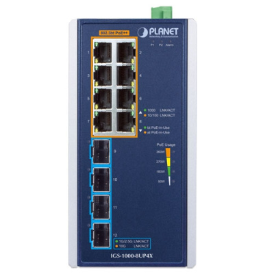 PLANET GS-1000-8UP4X Промышленный коммутатор 2