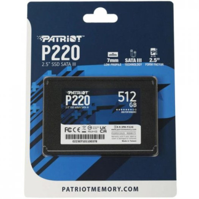 Patriot P220 512 Gb Накопитель SSD P220S512G25 3