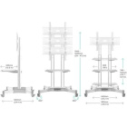ONKRON TS1351 White Мобильная стойка 3