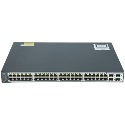 Cisco Catalyst WS-C3750V2-48PS-S Коммутатор  2