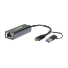 D-Link DUB-2315/A1A Сетевой адаптер 2.5 Gigabit Ethernet / USB Type-C с переходником USB Type-C / USB Type-A (462771)