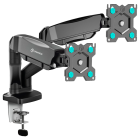 ONKRON G160 BLACK 4603726156837 Кронштейн для 2 мониторов