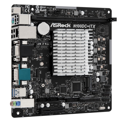 ASRock N100DC-ITX Материнская плата с ЦПУ 2