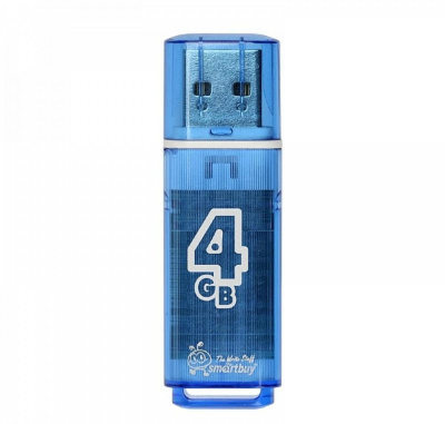 Smartbuy Glossy series Blue 4GB USB-накопитель SB4GBGS-B