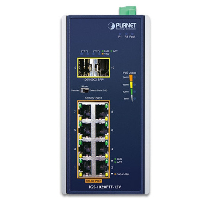 PLANET IGS-1020PTF Промышленный коммутатор 2