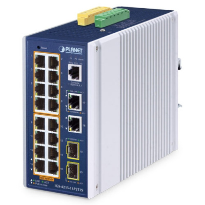 PLANET IGS-4215-16P2T2S Промышленный управляемый коммутатор