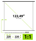 Cactus WallExpert CS-PSWE-220X220-WT Экран 2