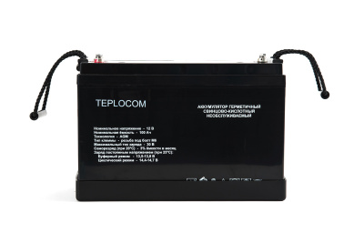 Бастион TEPLOCOM 100АЧ Аккумулятор герметичный свинцово-кислотный  2