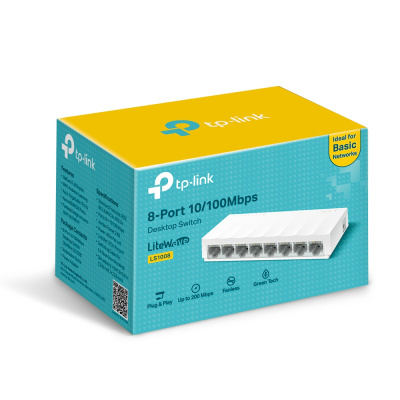 TP-Link LS1008 Коммутатор неуправляемый 4