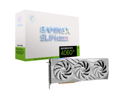 MSI GEFORCE RTX 4060 TI GAMING SLIM WHITE 8G Видеокарта