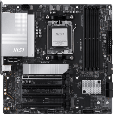MSI PRO B850M-P Материнская плата 1