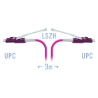 SNR SNR-PC-LC/UPC-MM4-DPX-HD-3m (2,0) Патчкорд оптический