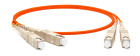 Hyperline FC-D2-50-SC/­PR-SC/­PR-H-0.5M-LSZH-OR Патч-корд волоконно-оптический