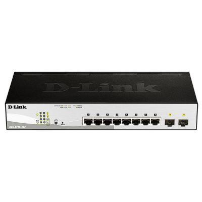 D-Link DGS-1210-08P/G3A Настраиваемый L2 коммутатор