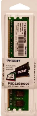 Patriot Signature 2GB Модуль памяти PSD22G80026 2