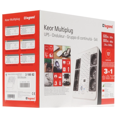 Legrand KEOR Multiplug 800VA ИБП 3