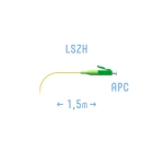 SNR pigtail LC/APC SM 1.5 m Пигтейл
