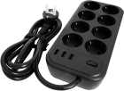 PowerCom SP-08 USB03AB 3.0M Фильтр-удлинитель 2