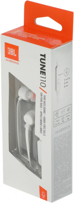 JBL T110 WHITE JBLT110WHT Гарнитура 5