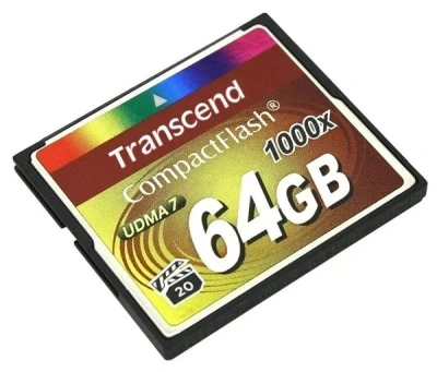 Transcend TS64GCF1000 64GB CompactFlash 1000x Карта памяти 1