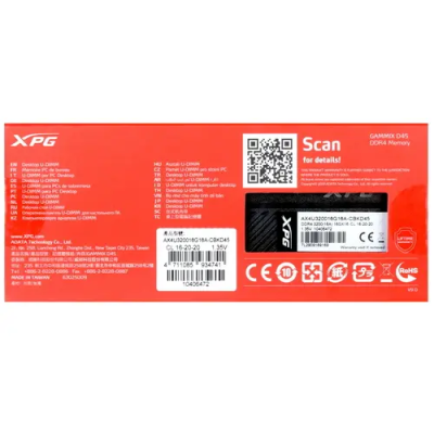 ADATA XPG GAMMIX D45 16GB Оперативная память AX4U320016G16A-CBKD45 3