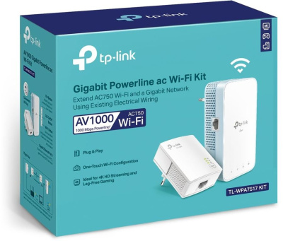 TP-Link TL-WPA7517 KIT AV1000 Комплект гигабитных Wi‑Fi Powerline адаптеров 2