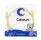 Cabeus PC-UTP-RJ45-Cat.5e-1.5m-YL Патч-корд