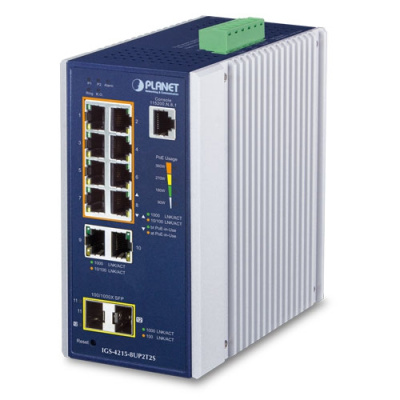 PLANET IGS-4215-8UP2T2S Промышленный управляемый коммутатор