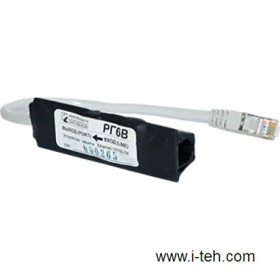 Info-Sys РГ6 Исп.2 (male-female) Грозозащита Ethernet РГ6-male-female 2