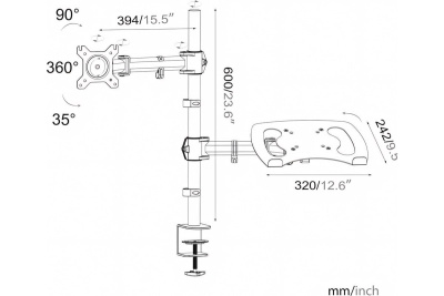 Cactus CS-VM-LH07-AL Кронштейн 1
